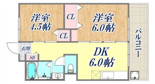 ビレッジハウス南清水タワーの物件間取画像